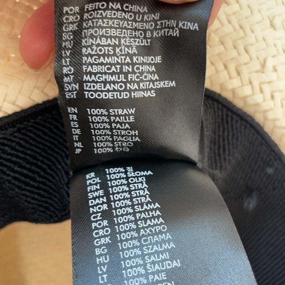 Brixton Straw fedora hat One size natural tan - Picture 4 of 4